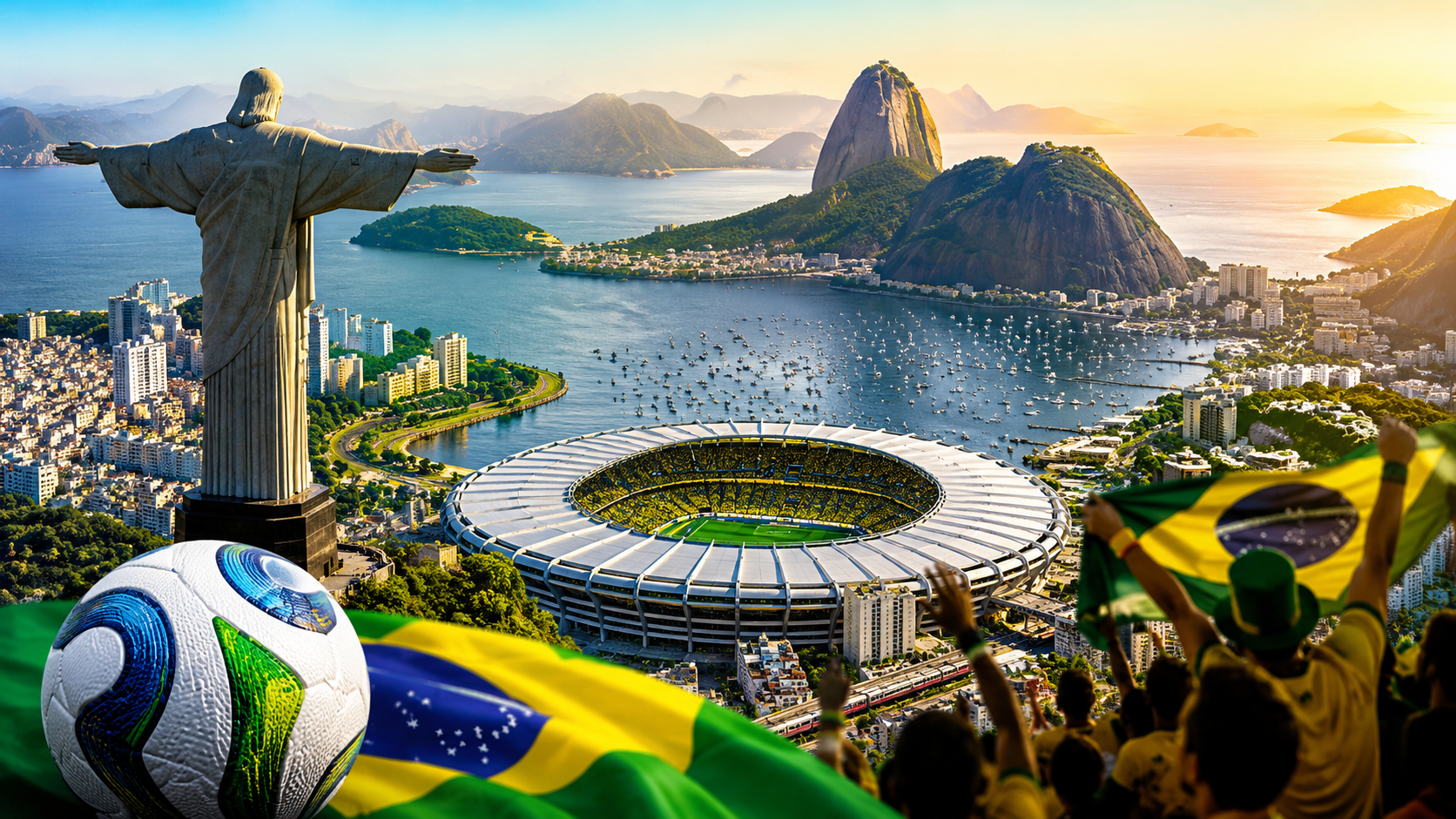 Vibrante celebração do futebol no Rio